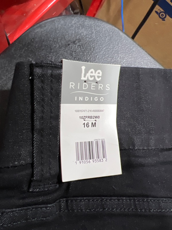 Photo 3 of Riders by Lee Indigo Women's Pull on Waist Smoother Bootcut SIZE 16M