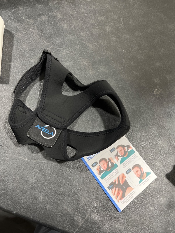 Photo 1 of Anti Snoring Chin Strap for CPAP Users | Multiple Sizes for Men or Women | Two Adjustable Straps | Anti Snore Device by Aveela | Snore Reduction + Anti-Dry Mouth
