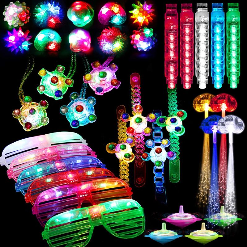 Photo 1 of 78 Pcs Light Up Toy Party Favors Glow in the Dark Party Supplies