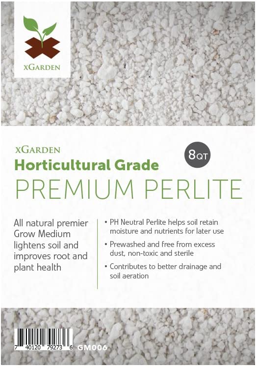 Photo 1 of xGarden 8 Quarts Horticultural Grade Premium Perlite - Coarse and Chunky
