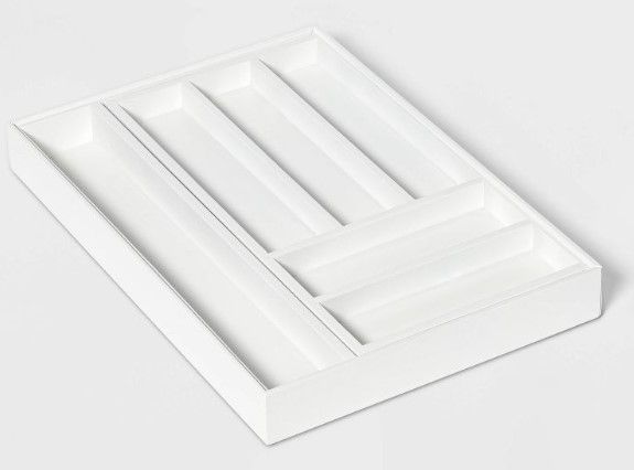Photo 1 of 7 Compartment Expandable Drawer White - Threshold™

