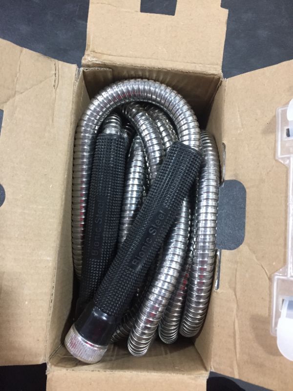 Photo 2 of Bionic Steel 25 Foot Garden Hose 304 Stainless Steel Metal Hose – Super Tough & Flexible Water Hose, Lightweight, Crush Resistant Aluminum Fittings, Kink & Tangle Free, Rust Proof, Easy to Use & Store
