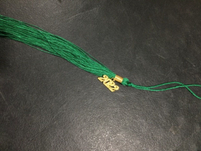 Photo 2 of 2022 Borita Graduation Tassels,9 Inch Long,Single Color, Emerald Green 14 pack