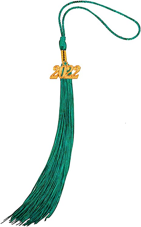 Photo 1 of 2022 Borita Graduation Tassels,9 Inch Long,Single Color, Emerald Green 14 pack