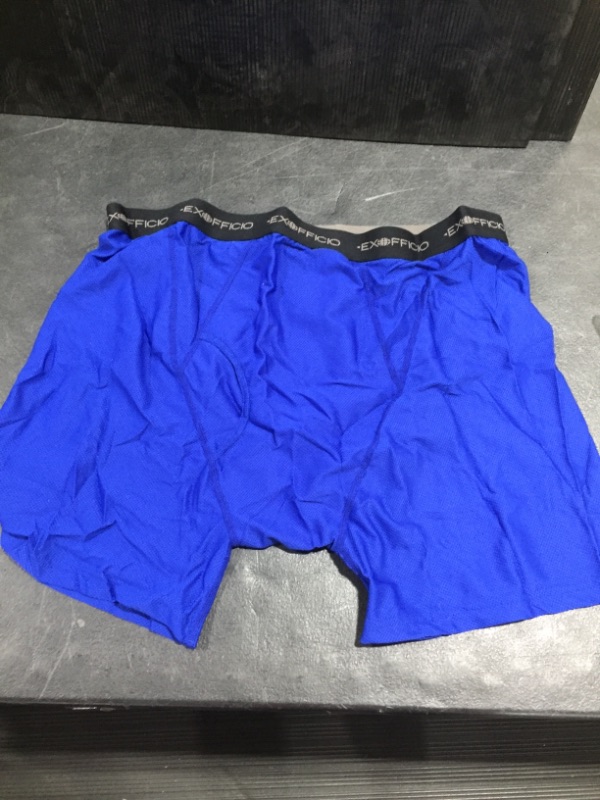 Photo 2 of ExOfficio Give-N-Go(r) Boxer Brief (Royal) Men's Underwear XLARGE
