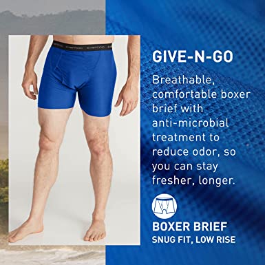 Photo 1 of ExOfficio Give-N-Go(r) Boxer Brief (Royal) Men's Underwear XLARGE
