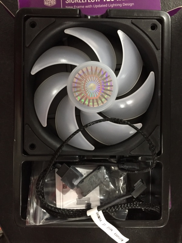 Photo 2 of Cooler Master SickleFlow 120 RGB - RGB Motherboard Compatible, Translucent Air Balance Blades, 62 CFM, 2.5 mmH2O, 8 to 27 dBA - RGB
