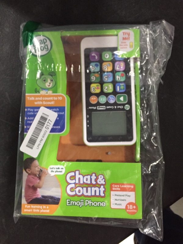 Photo 2 of LeapFrog Chat and Count Emoji Phone, Green
