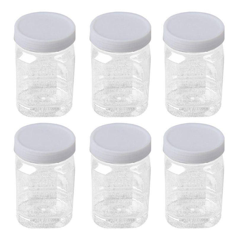 Photo 1 of 8 Oz Plastic Mason Jars with Screw On Lids