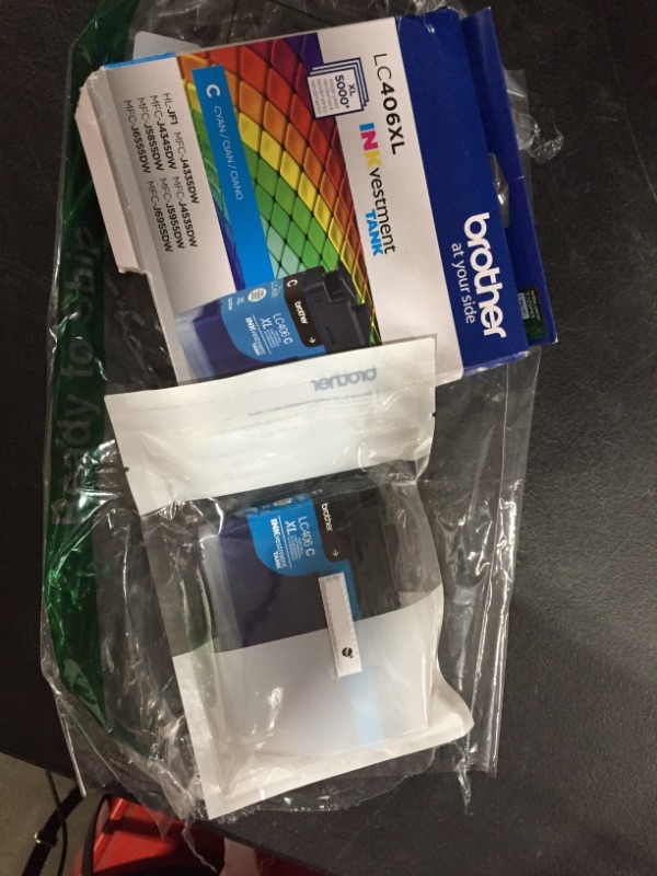 Photo 2 of Brother LC406XLC High Yield Cyan Ink Cartridge