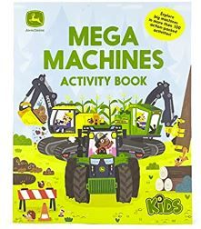 Photo 1 of John Deere Kids: Mega Machines Tractor and Truck Puzzles, Mazes & Coloring Activity Book for Boys 4-8, More than 100 Activities Paperback