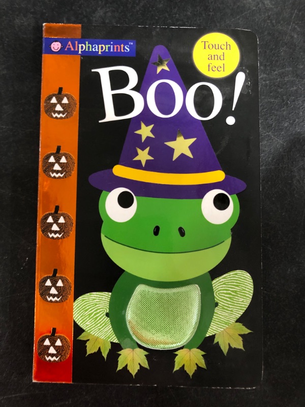 Photo 2 of Alphaprints: Boo!: Touch and Feel Board book