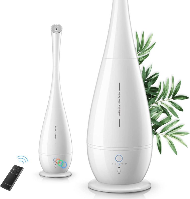 Photo 1 of Humidifier, 5L Floor Humidifiers for Large Room  Cool Mist Humidifiers with Oil Diffuser Tray, Smart Humidity Last up to 50 Hours
