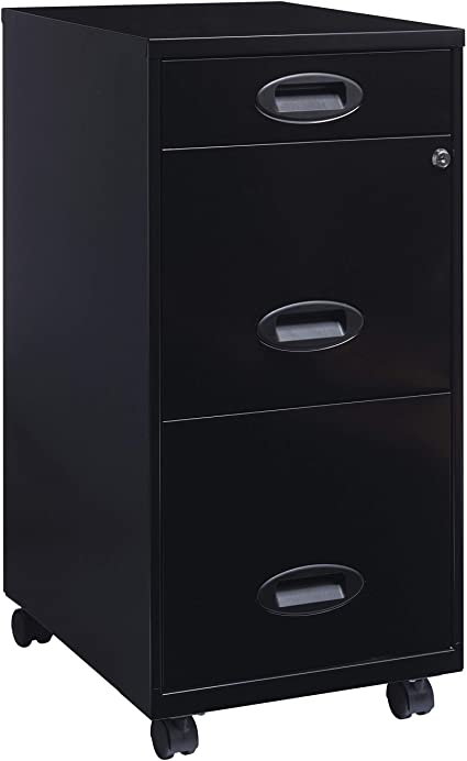 Photo 1 of Lorell SOHO Mobile Cabinet, Black
