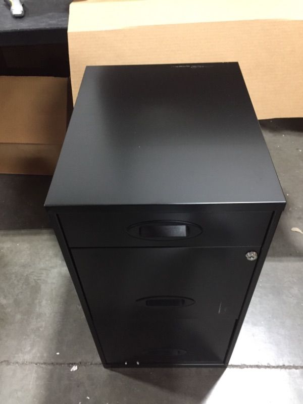 Photo 2 of Lorell SOHO Mobile Cabinet, Black
