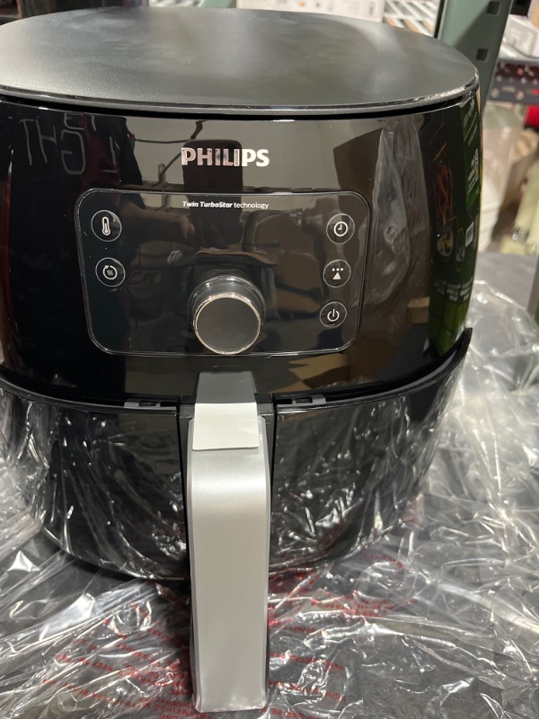 Photo 2 of * NO PLUG * Philips HD9650/96 Airfryer XXL Twin TurboStar Digital Black
