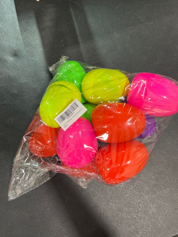 Photo 1 of 12pcs Toys Filled Easter Eggs, Assorted Prefilled 12 Easter Eggs with 12 Wind-Up Cute and Colorful Chicken and Bunnies Toys

