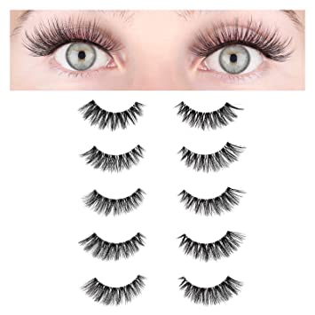 Photo 1 of BEYELIAN False Eyelashes,3D Faux Mink Eyelashes Handmade Luxurious Volume Fluffy Natural False Eyelashes Fluffy Long Soft Reusable Eyes Lashes 5 Pairs
