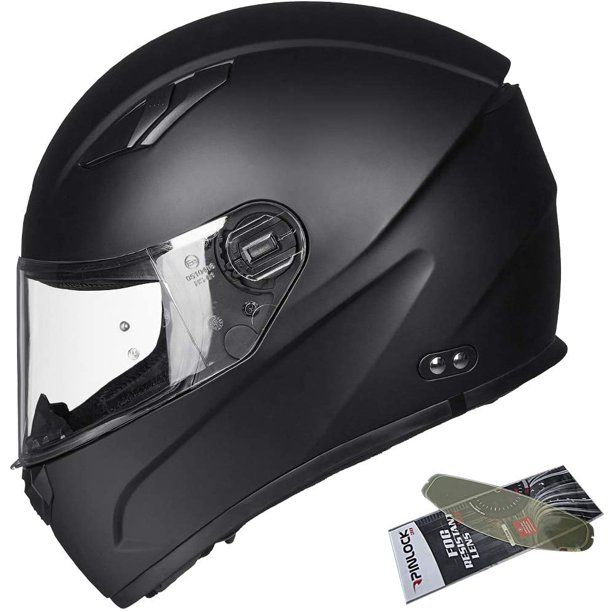 Photo 1 of ILM Full Face Motorcycle Snowmobile Helmet Anti-fog Pinlock for Men Women DOT (Matte Black, 3XL)
