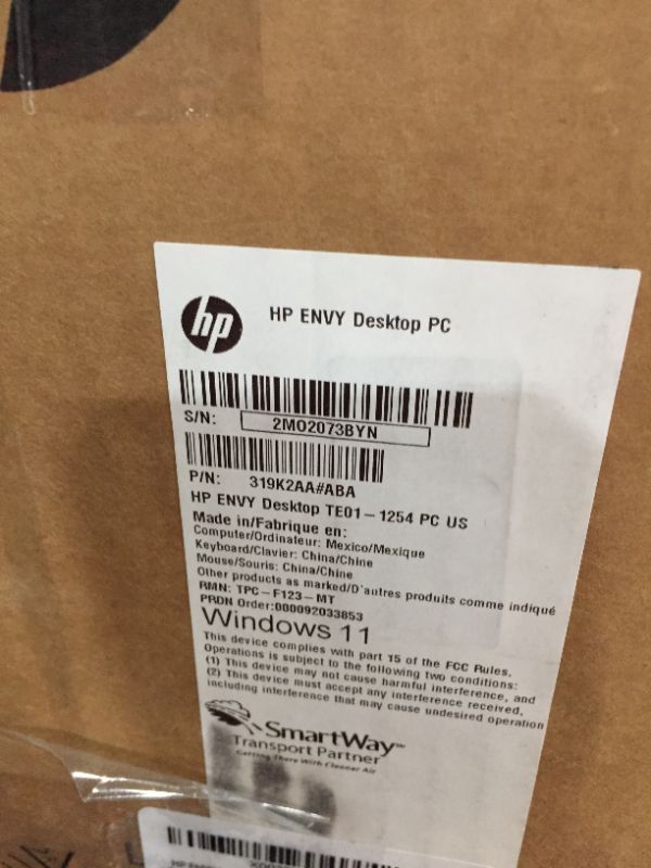 Photo 2 of HP ENVY Desktop Computer, Intel Core i7-10700, 16 GB RAM, 1 TB Hard Drive & 512 GB SSD Storage, Windows 10 Pro (TE01-1254, 2020 Model)
