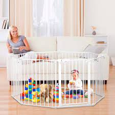 Photo 1 of Comomy Baby Gate 198" x 30" Auto Close Super Wide 8 Panel Play Yard Safety Gate For Children or Pets
