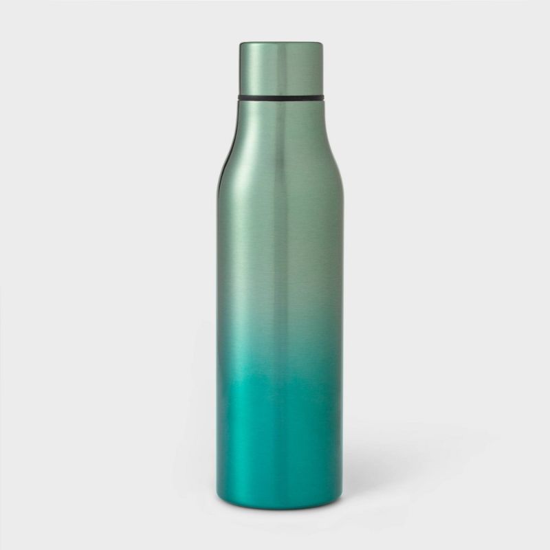 Photo 1 of **PACK OF FOUR** 20oz Double Wall Stainless Steel Vacuum Water Bottle Mint Ombre - Room Essentials™`