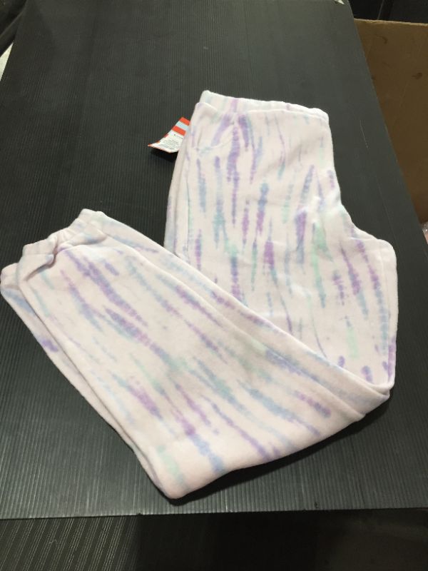 Photo 1 of Size L 10/12 PLUS, purple tie dye sweat pants