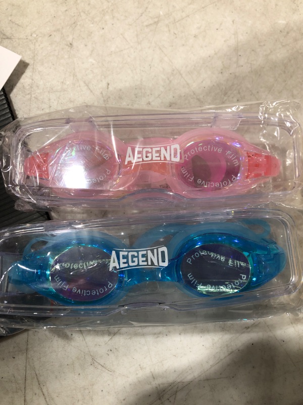 Photo 2 of Aegend Kids Swim Goggles, Swimming Goggles for Kids Age 4-16 Boys and Girls
