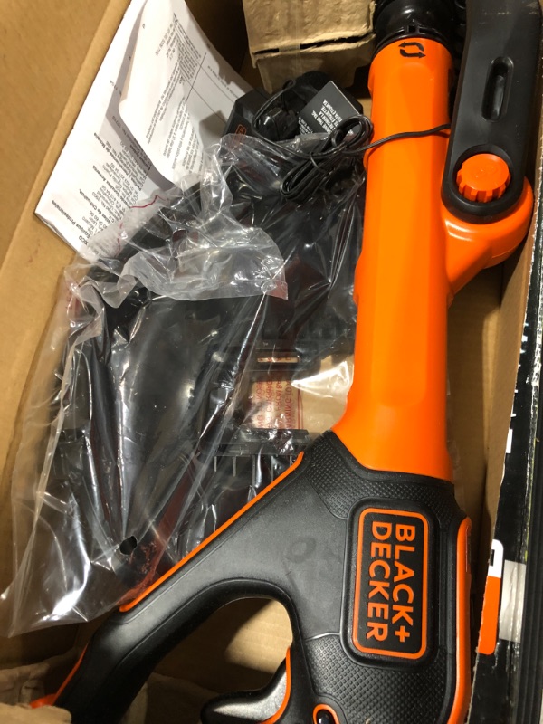 Photo 3 of Black+decker Lste525 20v Max Lithium Easy Feed String Trimmer/edger With 2 Lithium-ion Batteries