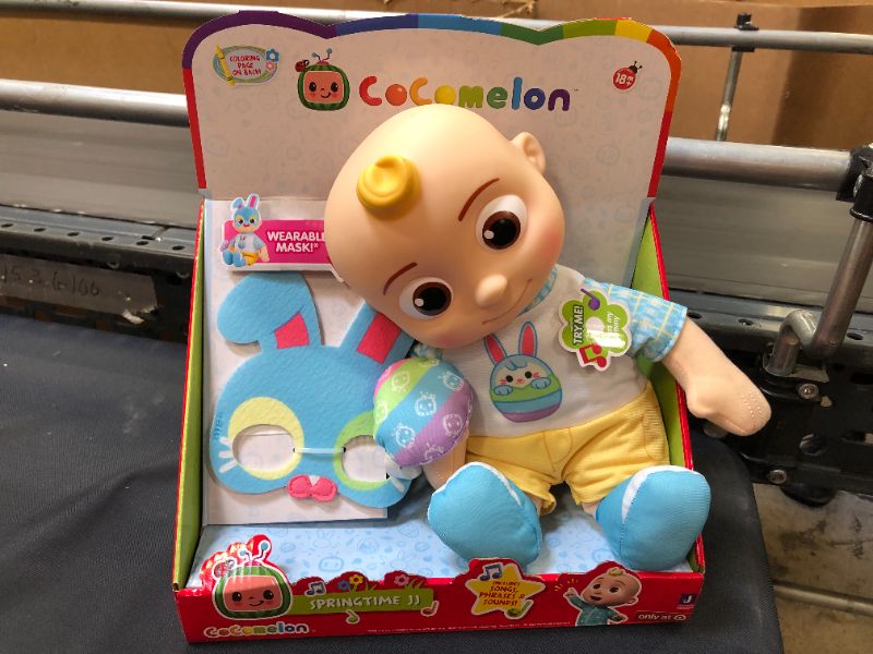 Photo 2 of COCOMELON SPRINGTIME JJ Doll EXCLUSIVE Sings EASTER MASK
