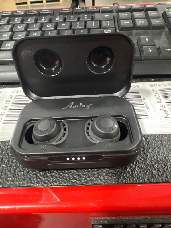 Photo 2 of Wireless Earbuds Bluetooth, AMINY U-Air6 Sport Bluetooth Earphones IPX8 Waterproof Inear Bluetooth Earbuds Wireless Headphones, 100Hrs Playtime Touch Control Wireless Earphones Built-in Mic
