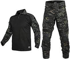 Photo 1 of YEVHEV G3 Combat Suit Military Apparel Set Tactical Camouflage Clothing Hunting Uniform Paintball Gear with Knee Pads for Men, Size 3XL 