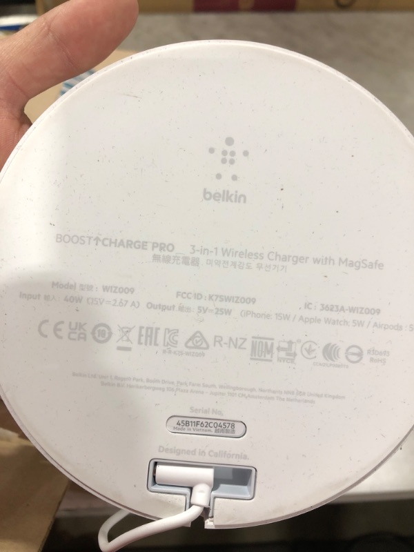 Photo 1 of Belkin MagSafe 3-in-1 Wireless Charger & MagSafe 2-in-1 Wireless Charger, 15W Fast Charging iPhone Charger Stand for iPhone 13, 12, Pro, Pro Max, Mini, AirPods