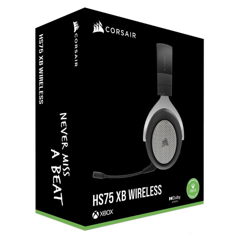 Photo 1 of Corsair HS75 XB Wireless Gaming Headset - 20 Hour Battery Life Works w/Xbox Series X, Xbox Series S, Xbox One, PC- Detachable Noise Canceling Microphone- Memory Foam Earcups- 30 Feet of Range