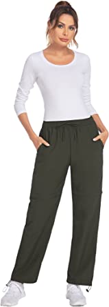 Photo 1 of Mokermi Women's Zip Off Hiking Pants Quick Dry Water Resistant Convertible Lightweight Stretch Outdoor for Camping Travel **SIZE XL**