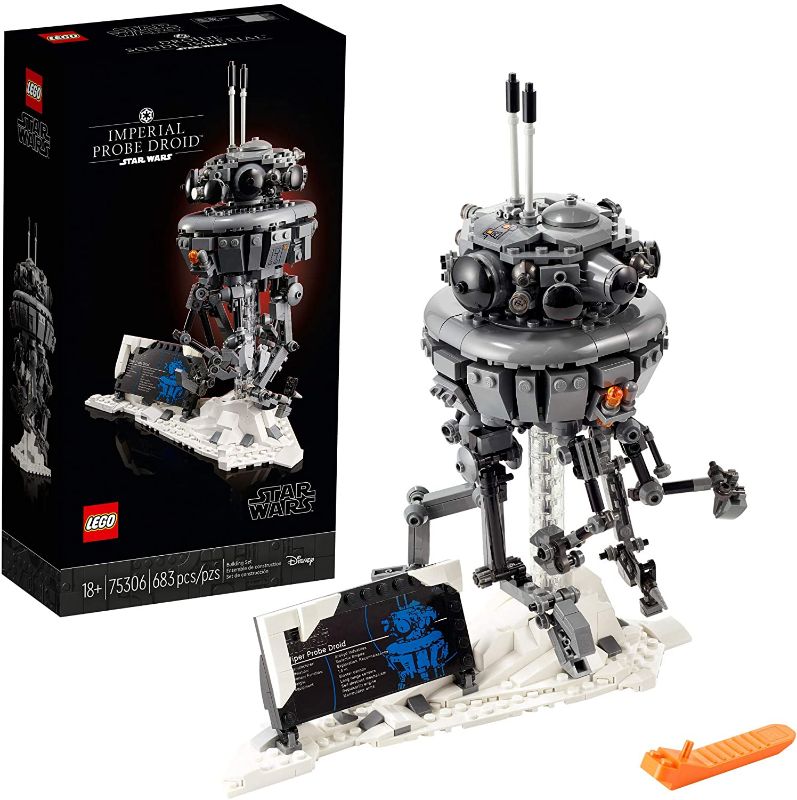 Photo 1 of 
LEGO Star Wars Imperial Probe Droid 75306 Collectible Building Toy, New 2021 (683 Pieces), Multicolor