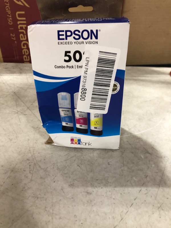 Photo 2 of Epson 502 EcoTank Color Combo Pack Auto-Stop Ink Bottles