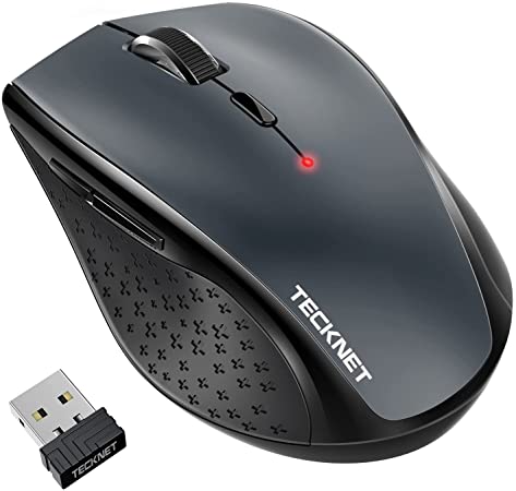 Photo 1 of TECKNET Wireless Mouse for Laptop, 3200 DPI Optical, 2.4G Ergonomic Computer Mouse