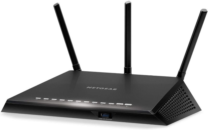 Photo 1 of NETGEAR Nighthawk Smart Wi-Fi Router, R6700 - AC1750 Wireless Speed Up to 1750 Mbps | Up to 1500 Sq Ft Coverage & 25 Devices | 4 x 1G Ethernet and 1 x 3.0 USB Ports | Armor Security
