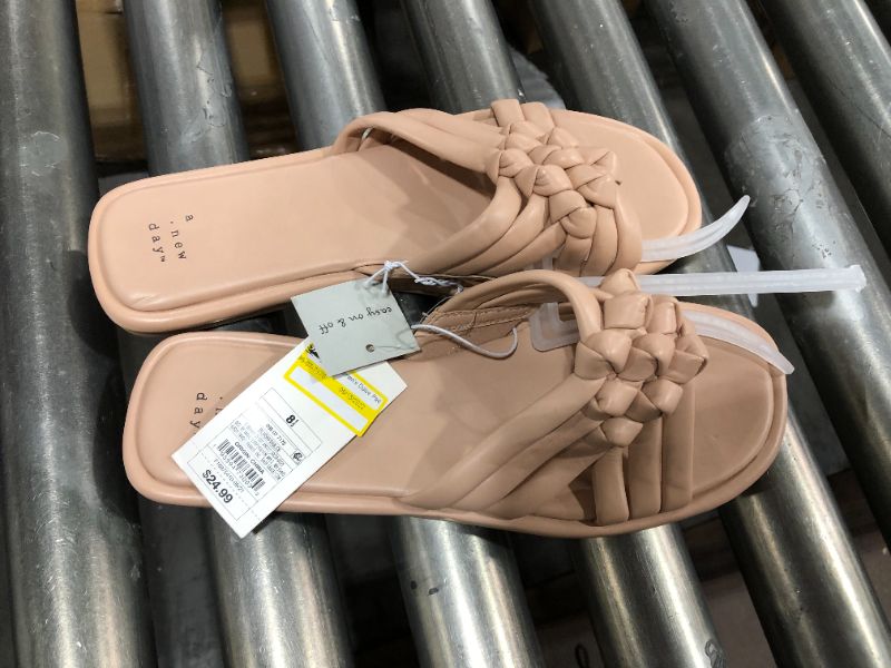 Photo 1 of A NEW DAY WOMENS SANDALS, BLUSH COLOR, SIZE 8.5