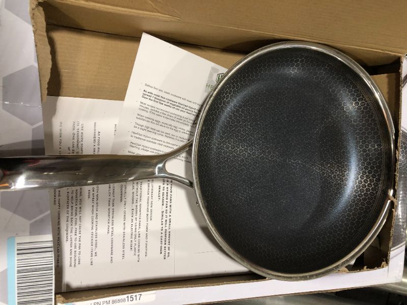 Photo 2 of HexClad 10 Inch Hybrid Stainless Steel Frying Pan with Stay-Cool Handle - PFOA Free