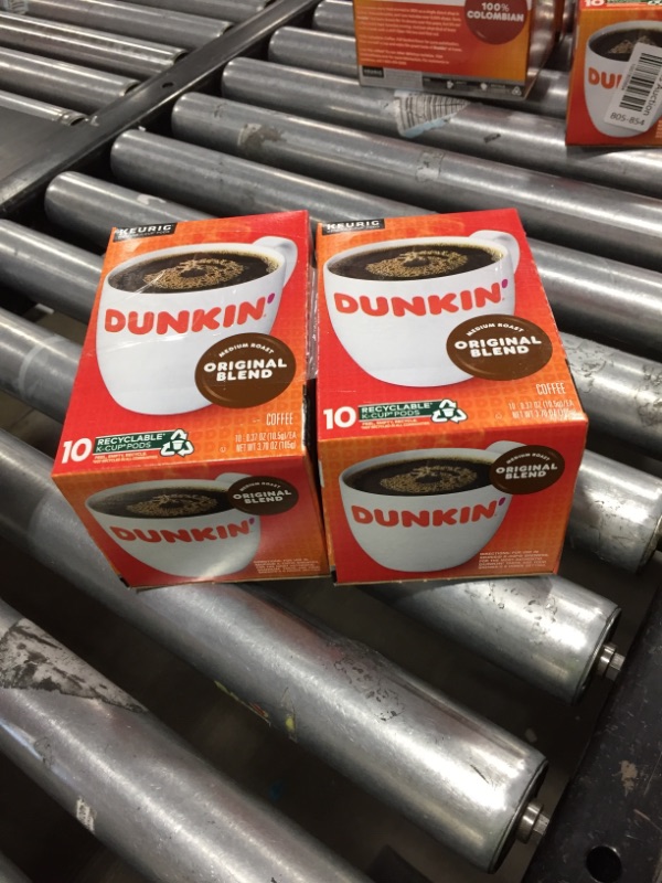 Photo 2 of 2 PACK, BB SEP 15 2022 Dunkin' Original Blend, Medium Roast Coffee, K-Cup Pods for Keurig K-Cup Brewers,10-Count (Packaging May Vary)
