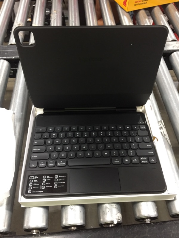 Photo 1 of typecase Magic-Style Keyboard Case for iPad Pro 12.9 2021 - Trackpad & Wireless Keyboard with 10 Colors Backlight - Thin & Light for iPad Pro 12.9 inch 5th & 4th & 3rd Gen Black