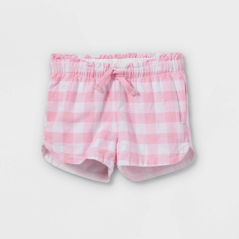 Photo 1 of 8 pack of Toddler Girls' Gingham Woven Pull-On Shorts - Cat & Jack™ different sizes 

