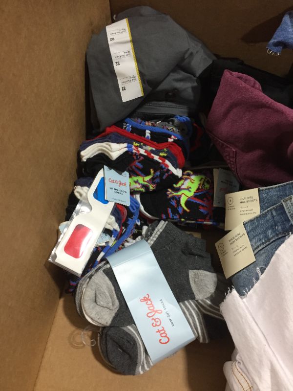 Photo 2 of BOX LOT Miscellaneous clothing different sizes 