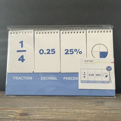 Photo 1 of 4 PACK! Target Fractions Flip Tent Math Decimal 2022 Bullseye Back to School Teacher
