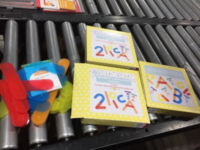 Photo 1 of 3 PACK! Alphabet Construction Activity Teachers Target Bullseye 26 ABC cards & 27 pieces
