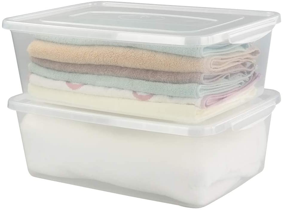 Photo 1 of ( 2 pack) Clear Latching Storage Containers with Lid