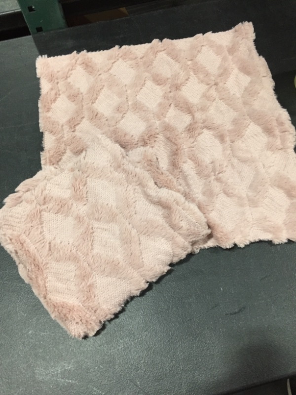 Photo 2 of  Set of 2 Soft Plush Short Wool Velvet Decorative Throw Pillow Covers 12X12
