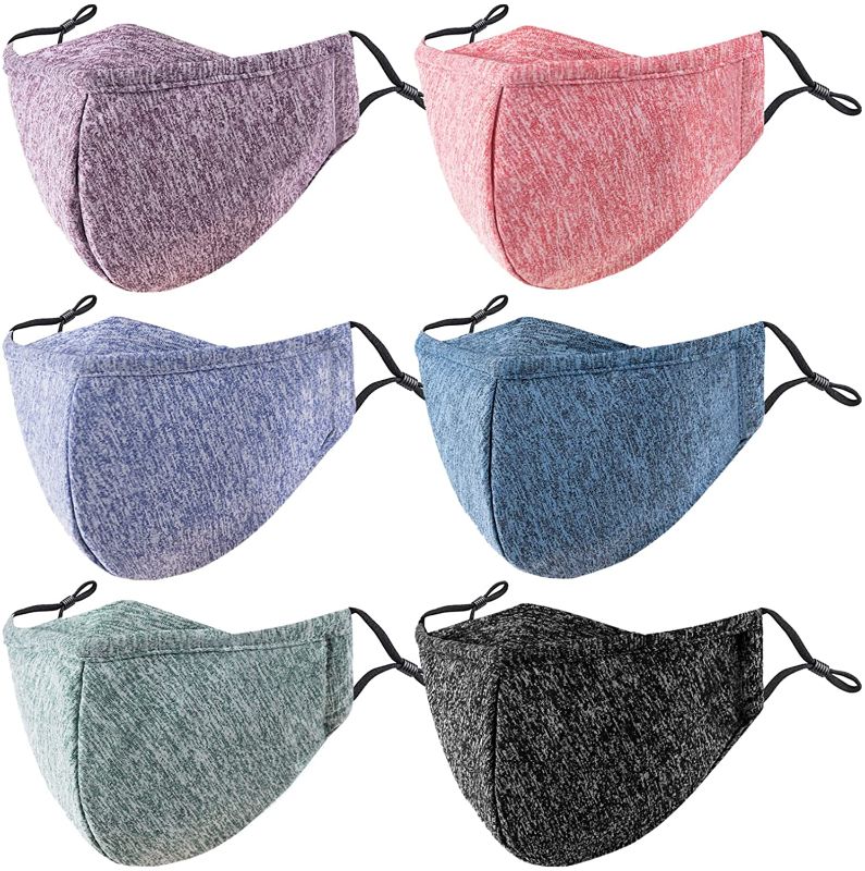 Photo 1 of ( 5 pack) Cloth Reusable Face Masks Washable Comfortable Breathable Adjustable Fabric Face Mask
